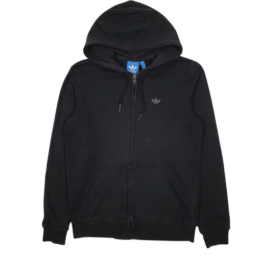 Mens Black Adidas Hoodie Full Zip Jumper