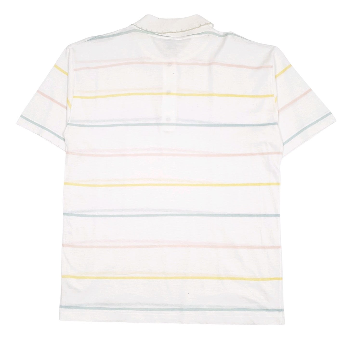 Mens White Liabel Vintage Made In Italy  Polo Shirt