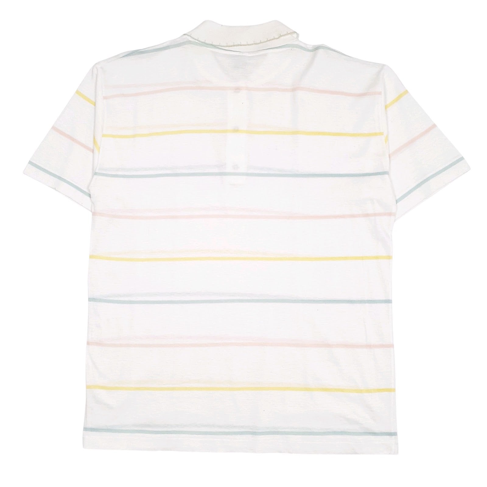 Mens White Liabel Vintage Made In Italy  Polo Shirt