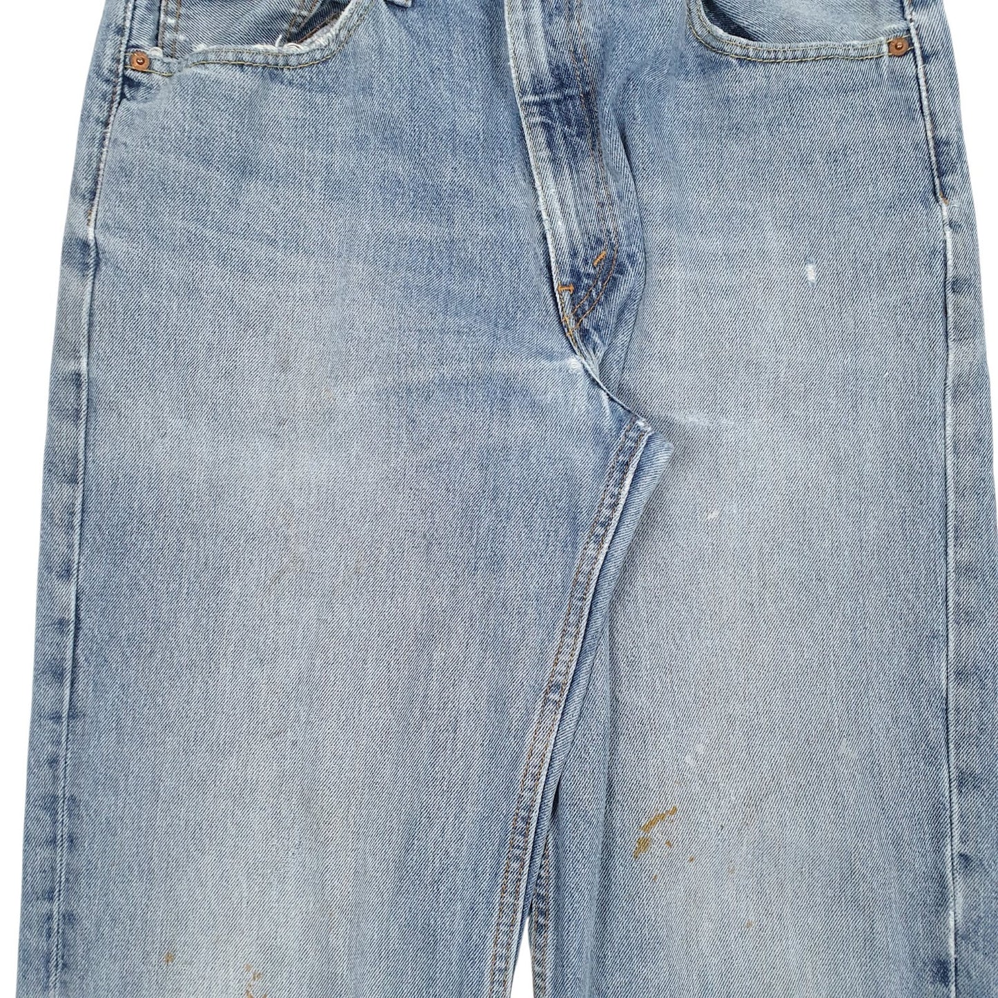 Mens Blue Levis Distressed  Jeans