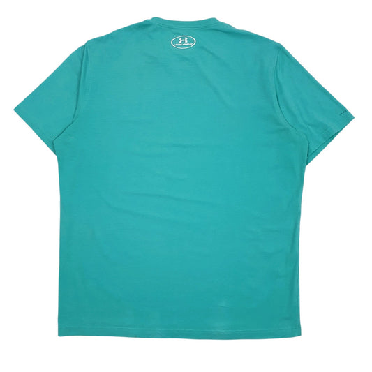 Mens Blue Under Armour Heat Gear  T Shirt