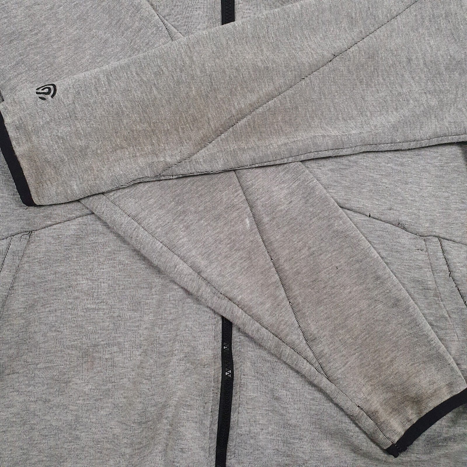 Mens Grey Champion  Full Zip Jumper