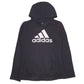 Womens Black Adidas Spellout Hoodie Jumper