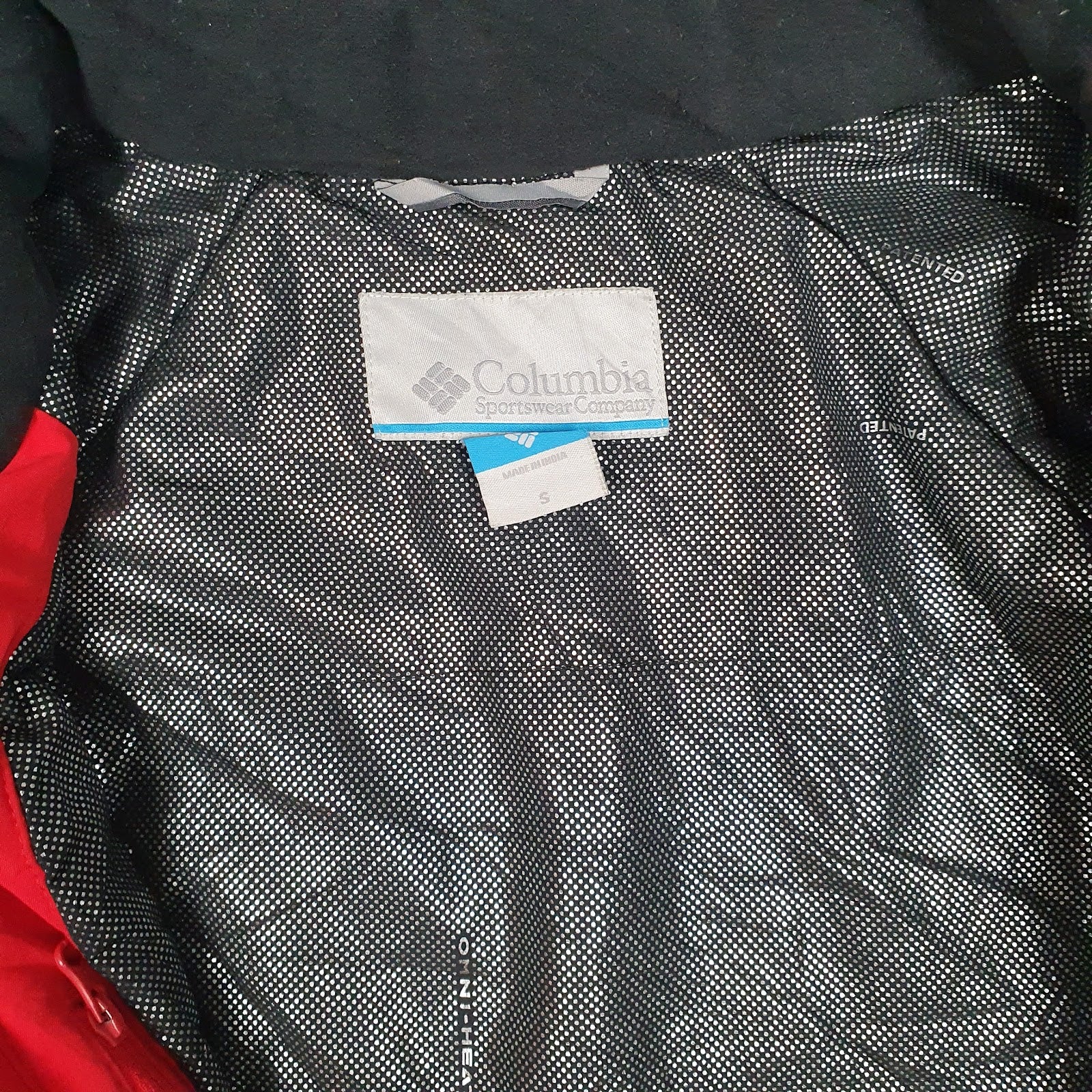 Mens Red Columbia Sportswear Company Omni Tech Crewneck Coat