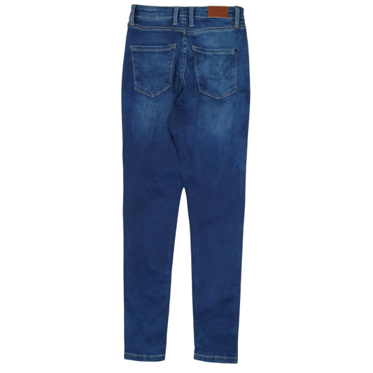 Womens Blue Pepe Jeans High Waisted  Jeans