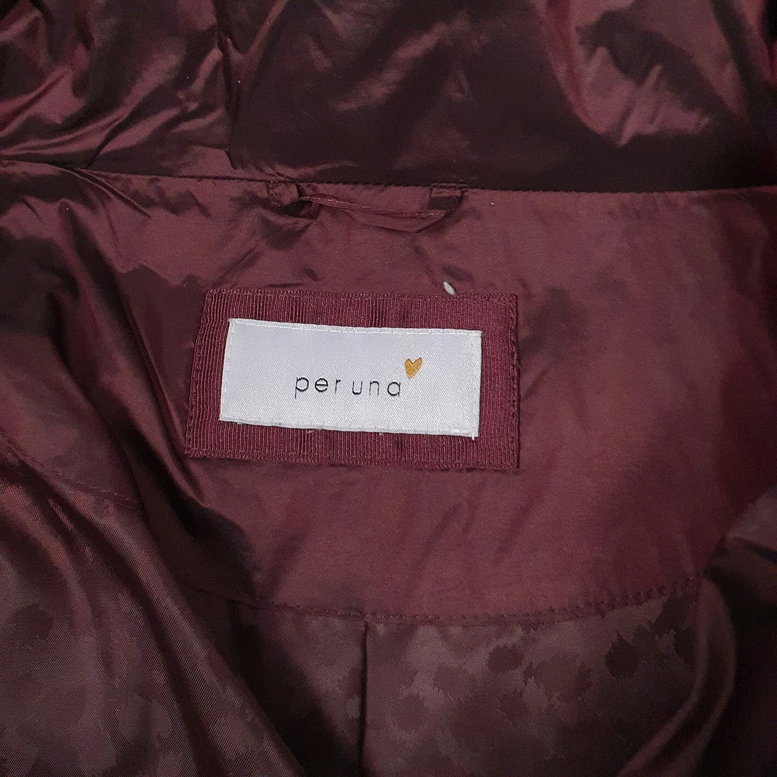 Womens Burgundy M&S Per Una  Coat