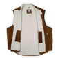 Mens Brown Lee Sherpa Lined Workwear Vest  Coat