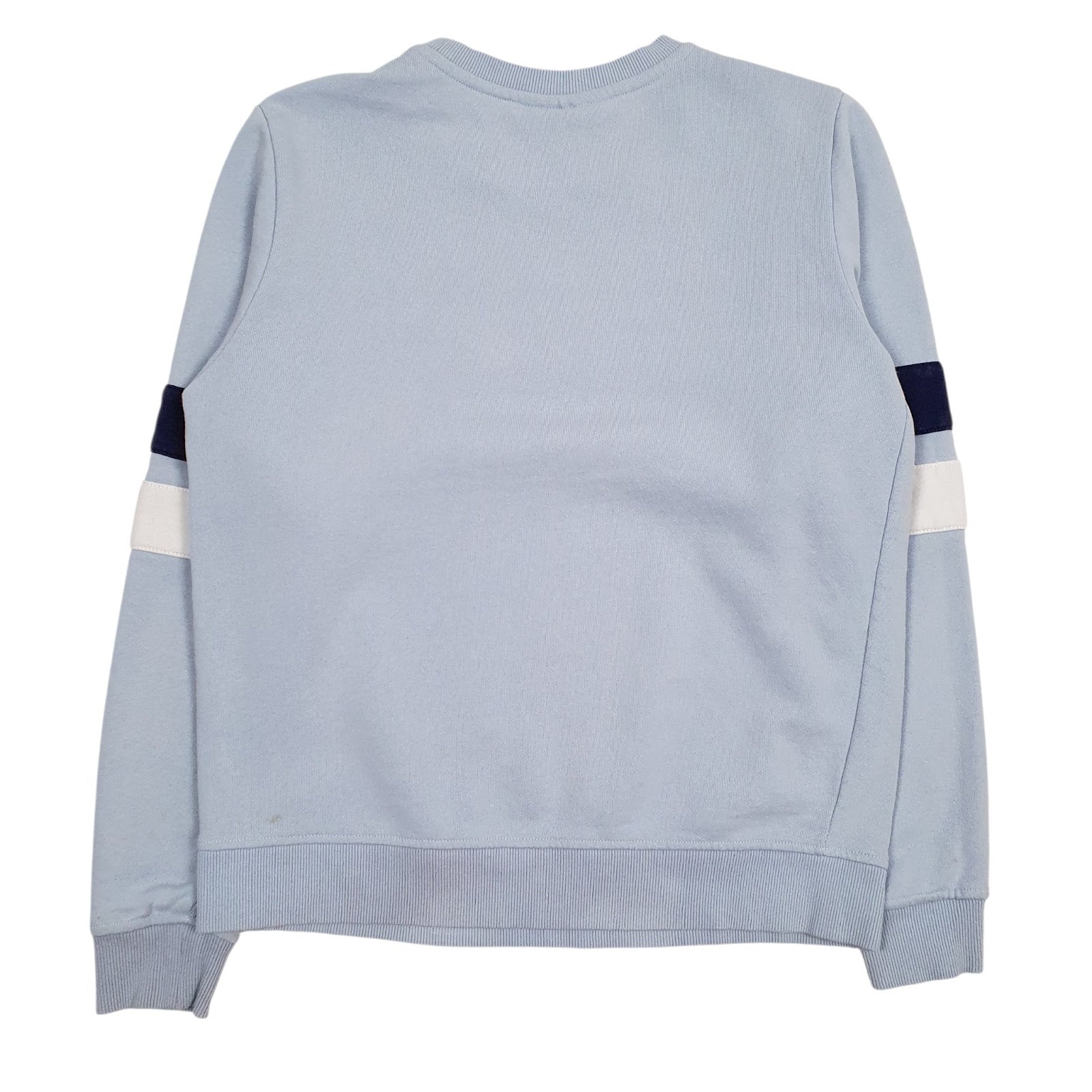 Womens Blue Fila Spellout Crewneck Jumper