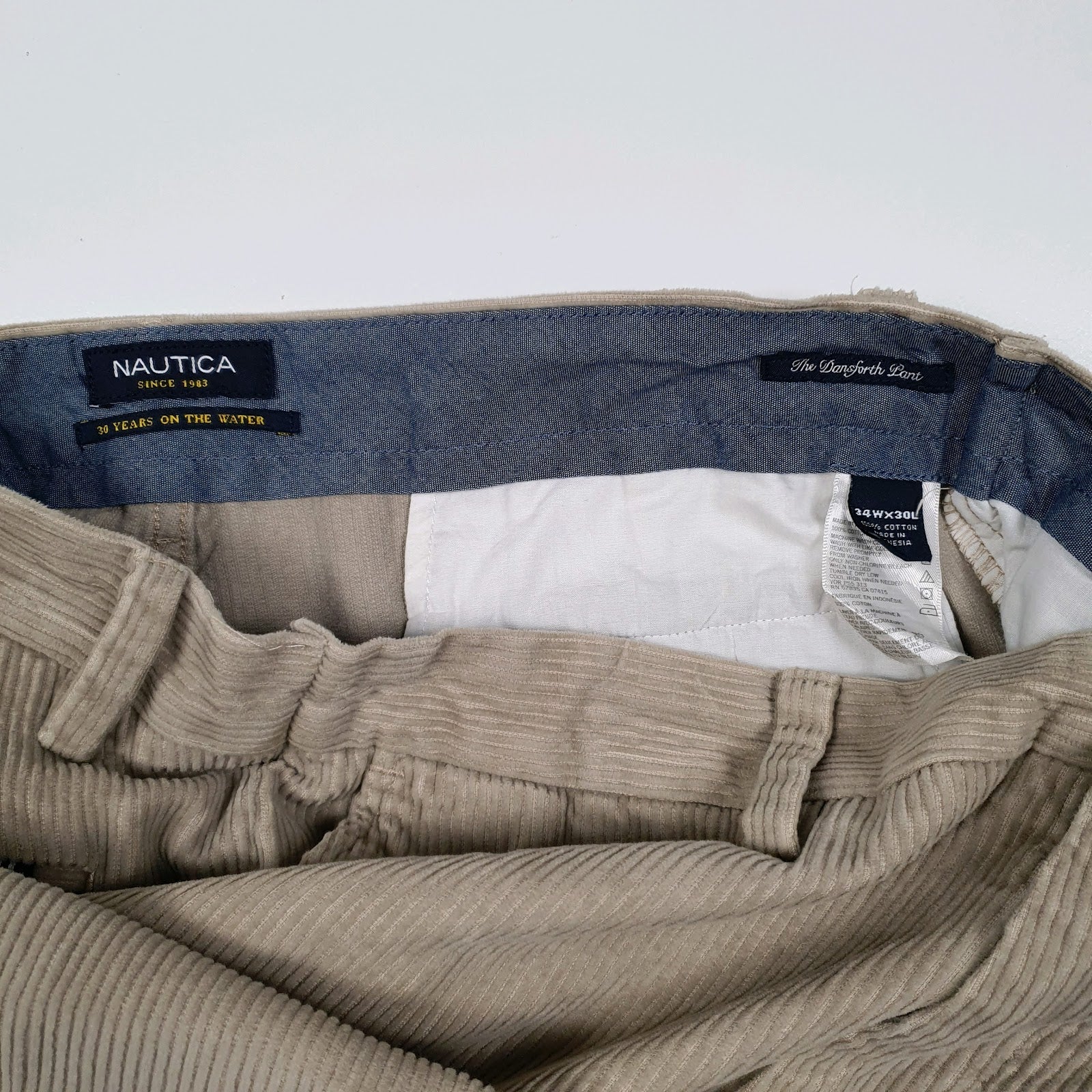 Mens Beige Nautica Dansforth  Trousers