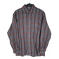 Mens Blue Iberia Vintage Flannel Long Sleeve Shirt
