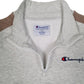 Mens Grey Champion  Quarter Zip Jumper