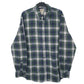 Mens Navy L.L.Bean Flannel Long Sleeve Shirt