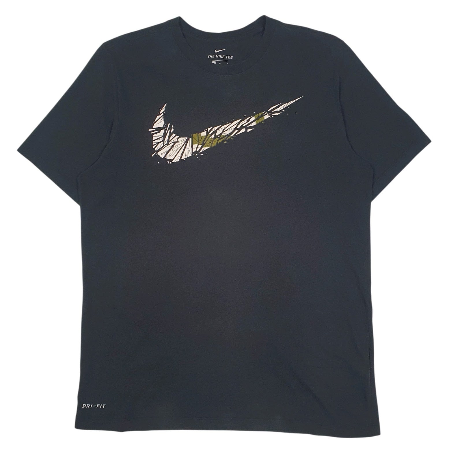 Mens Black Nike Dri-Fit Short Sleeve T Shirt