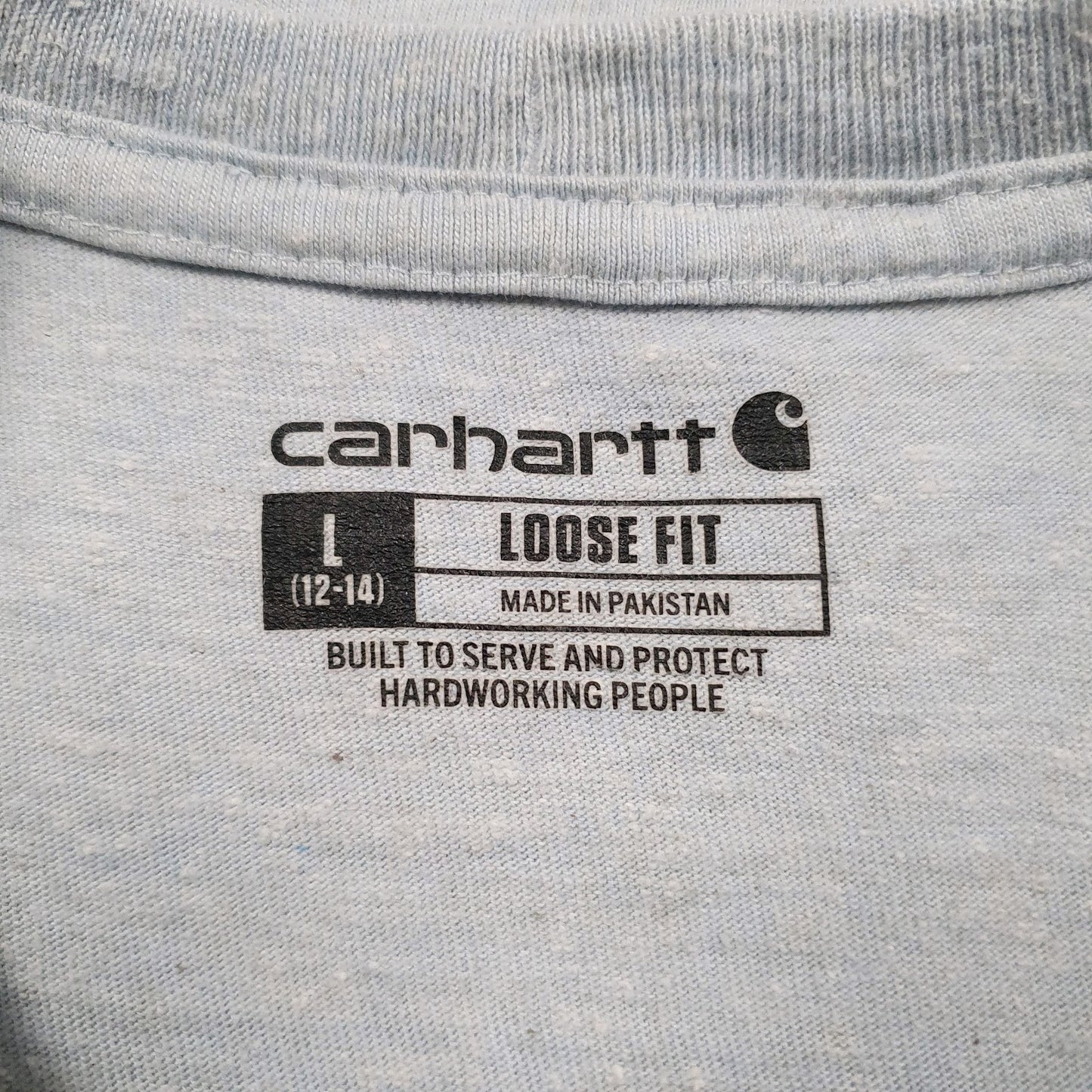 Womens Blue Carhartt   T Shirt