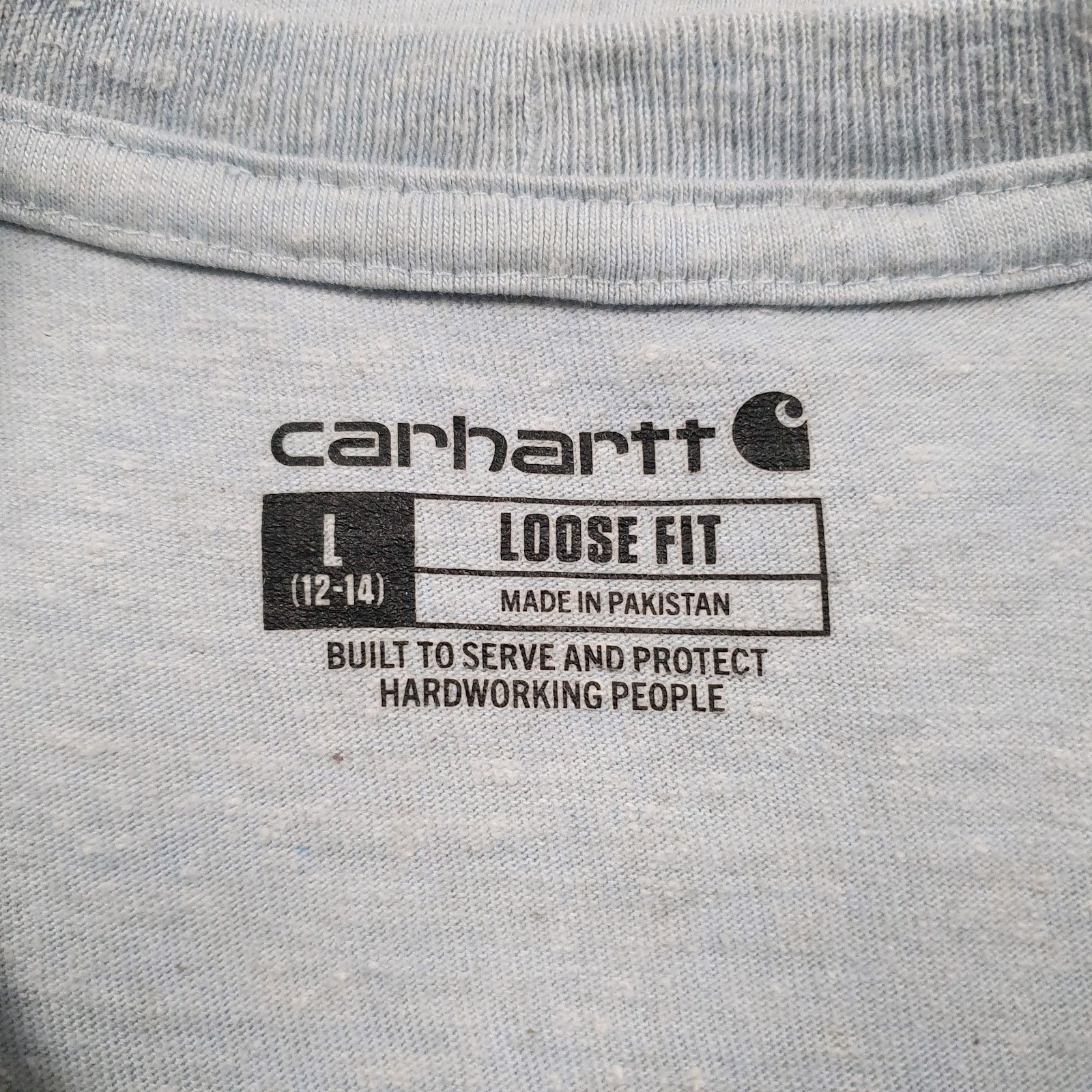 Womens Blue Carhartt   T Shirt