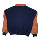 Mens Navy Plain T Simple Vintage 90s Varsity College Bomber  Coat