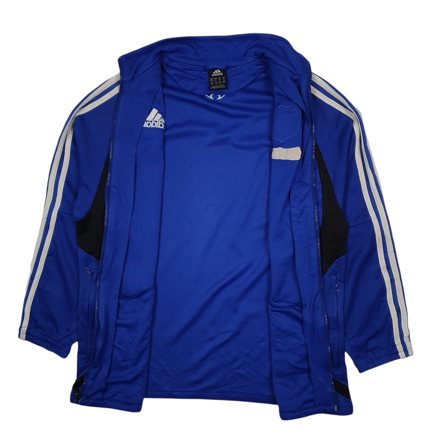 Mens Blue Adidas Football  Coat