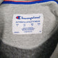Mens Grey Champion Spellout Hoodie Jumper