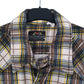 Mens Brown Fruit Of The Loom Plaid Flannel  Shirt