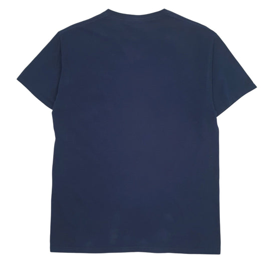 Mens Navy Fruit Of The Loom College  T Shirt