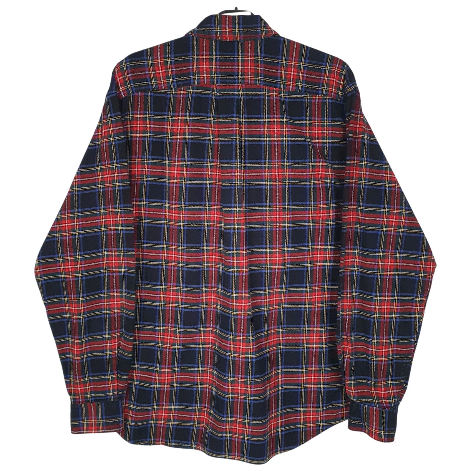 Mens Black Eddie Bauer Flannel  Shirt