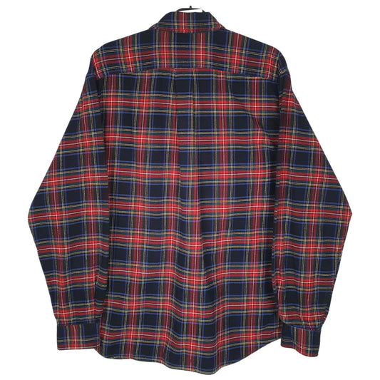 Mens Black Eddie Bauer Flannel  Shirt