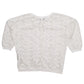 Womens White Atmosphere Shear Mesh Crewneck Jumper