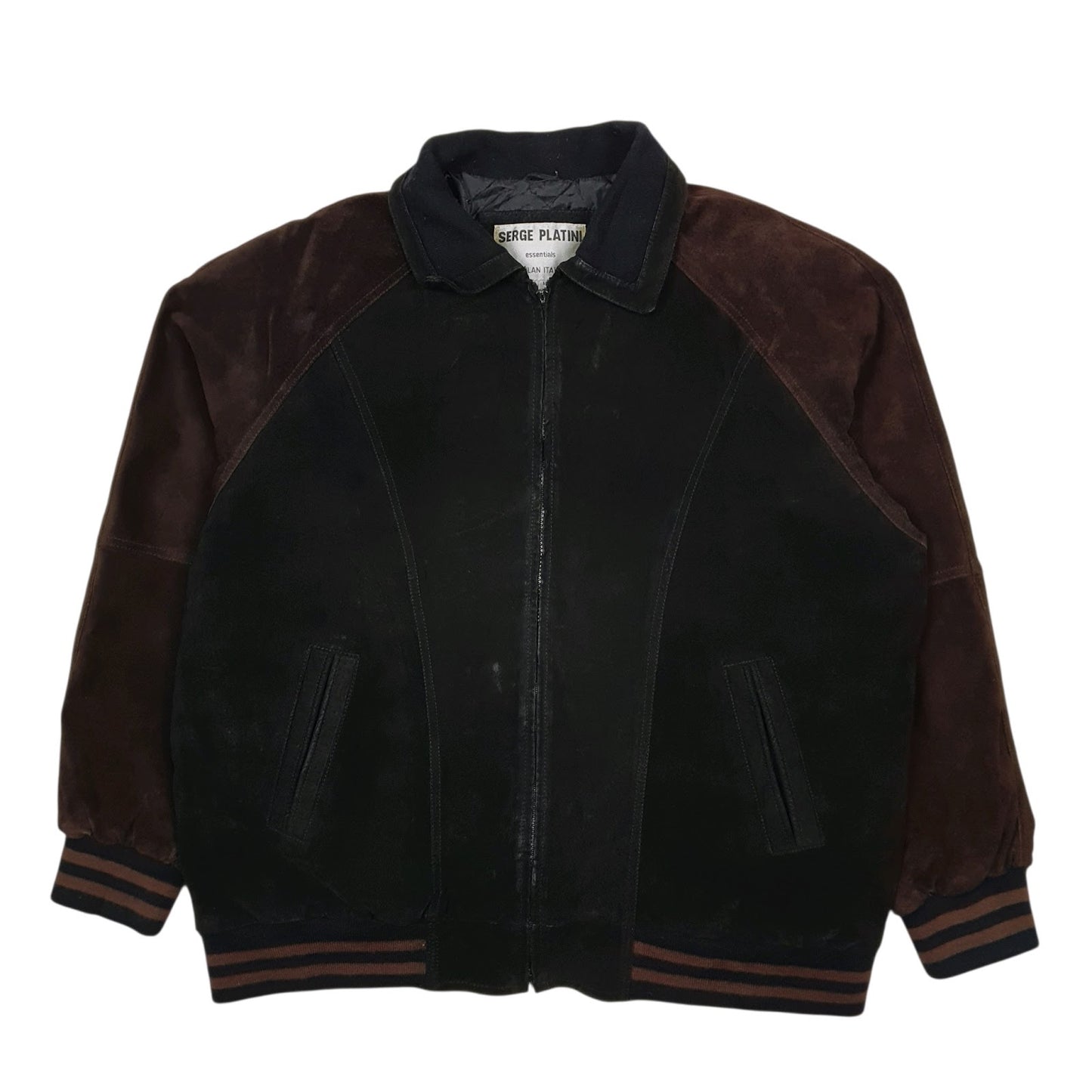 Mens Black Serge Platini   Coat