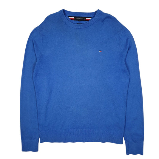 Mens Blue Tommy Hilfiger  Crewneck Jumper