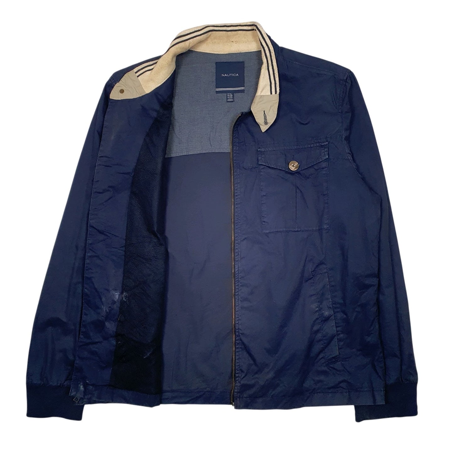 Mens Navy Nautica   Coat
