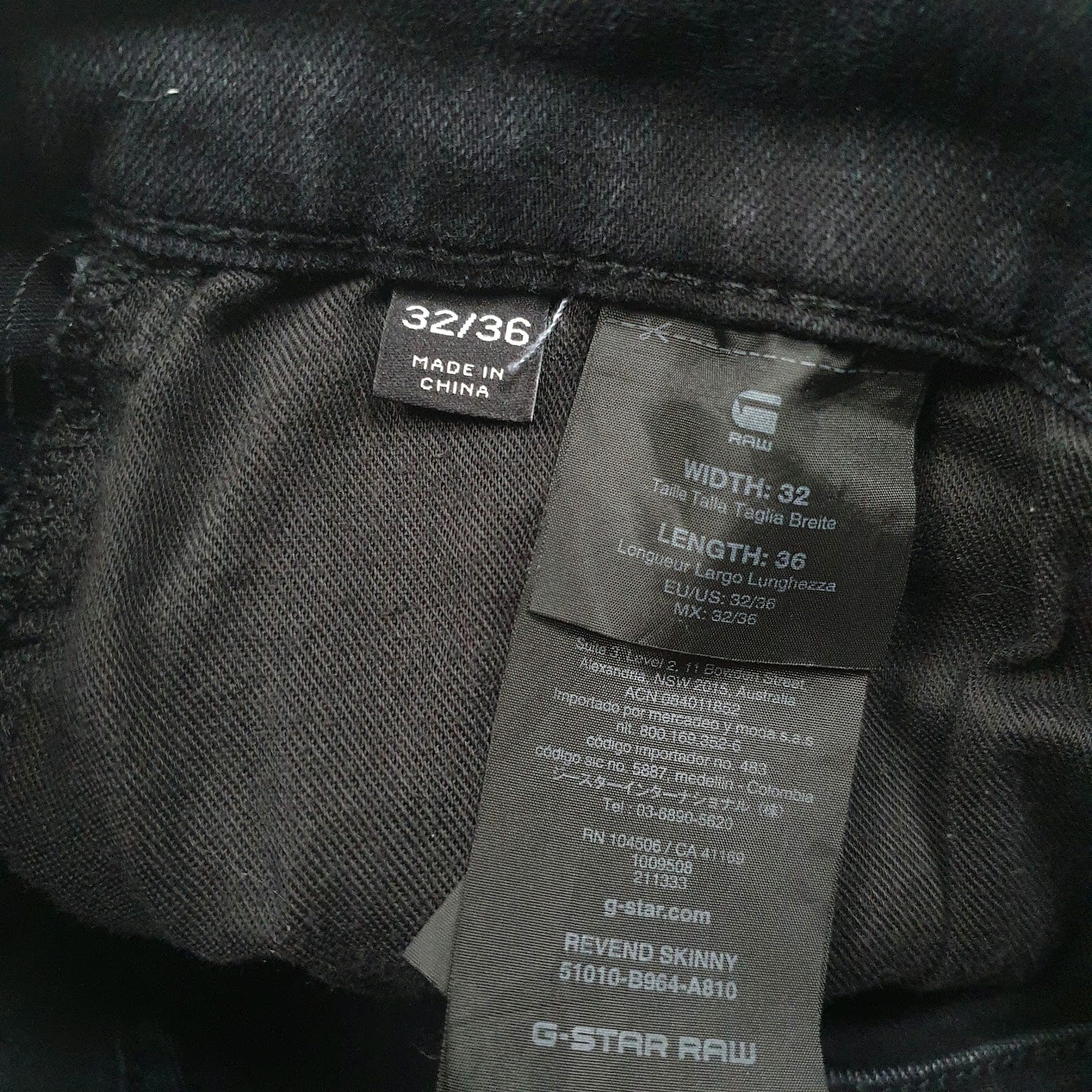 Mens Black G-Star   Jeans
