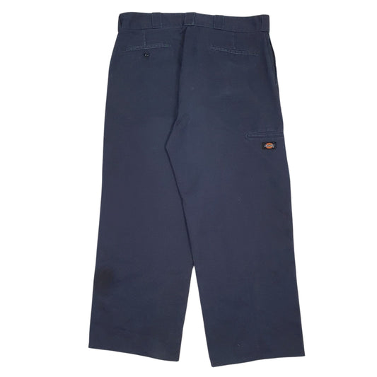Mens Navy Dickies Workwear Double Knees  Trousers