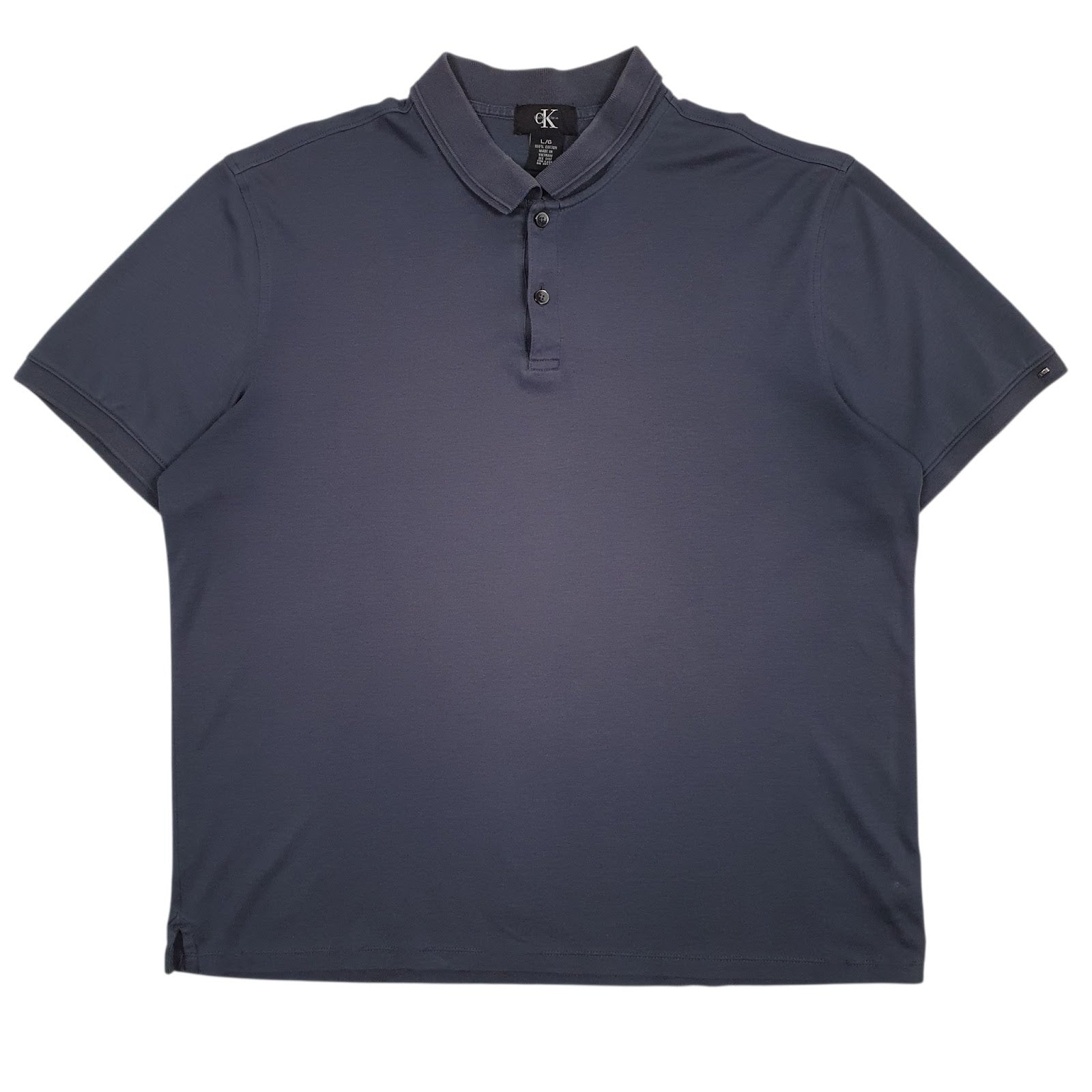 Mens Navy Calvin Klein  Short Sleeve Polo Shirt