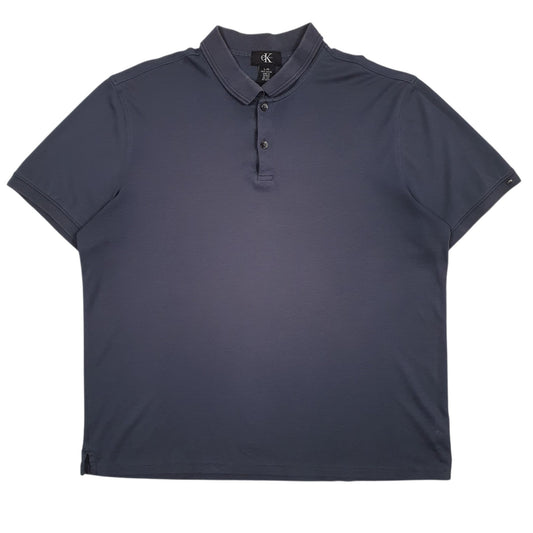 Mens Navy Calvin Klein  Short Sleeve Polo Shirt