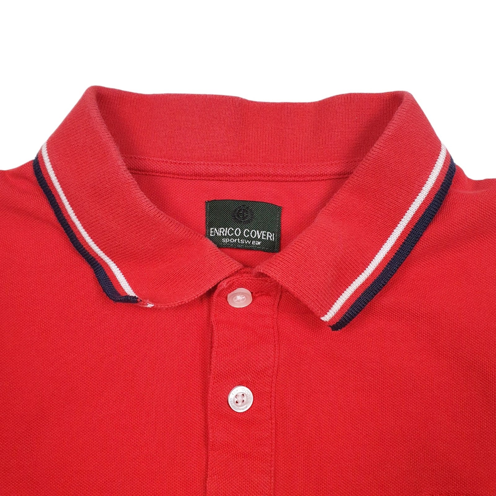 Mens Red Enrico Coveri   Polo Shirt