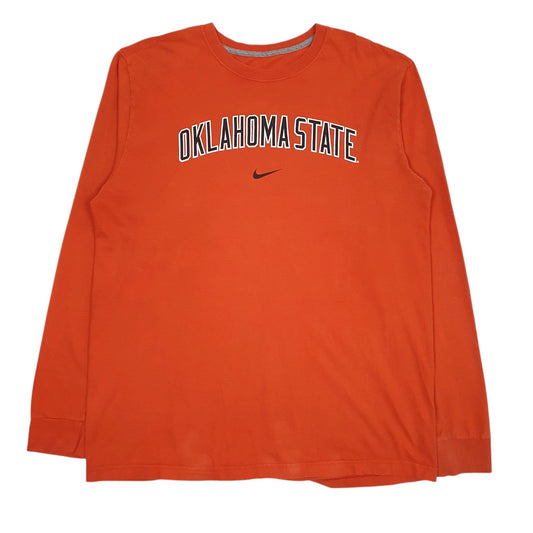 Mens Orange Nike Oklahoma State Long Sleeve T Shirt