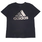 Mens Black Adidas Spellout Short Sleeve T Shirt