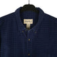 Mens Navy Eddie Bauer Thick Corduroy Flannel  Shirt