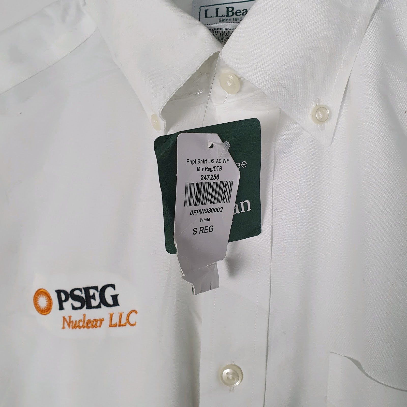 Mens White L.L.Bean   Shirt