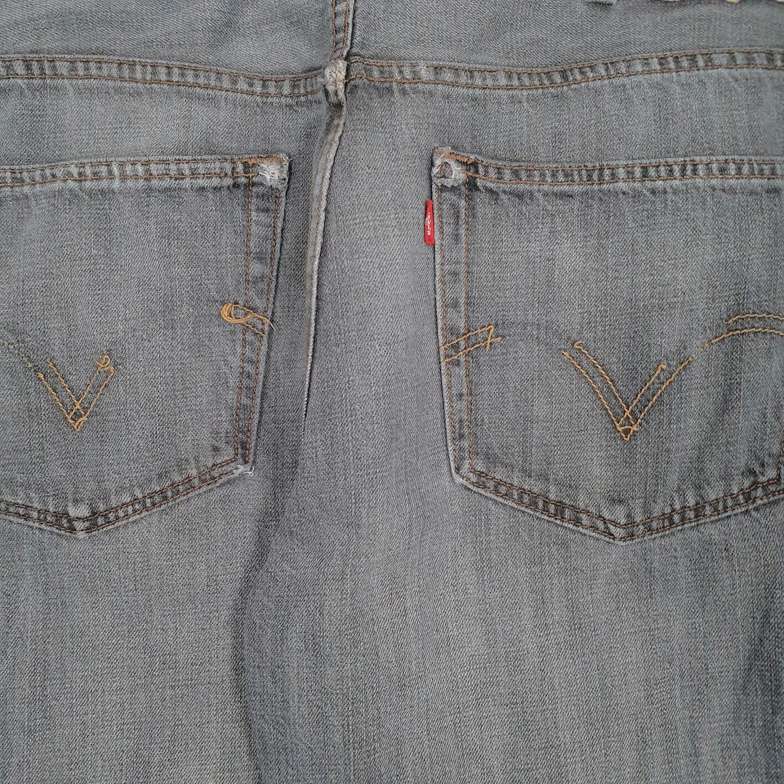 Mens Grey Levis   Jeans