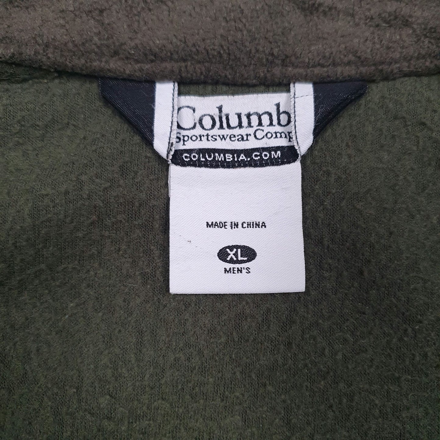 Mens Green Columbia Sportswear Company  Full Zip Jumper
