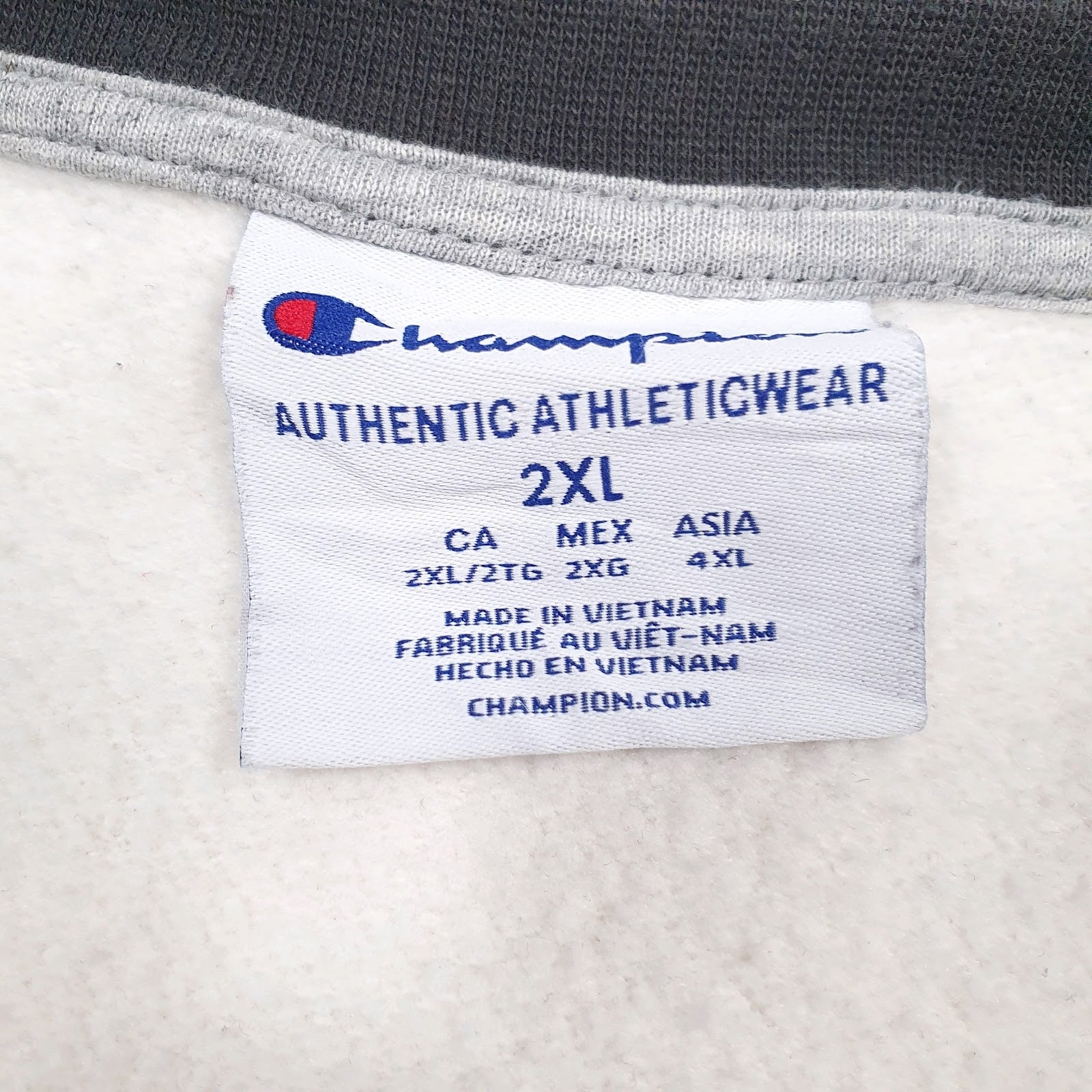 Mens Grey Champion Lightweight Crewneck Jumper