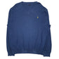 Mens Blue Polo Ralph Lauren Pima V Neck Jumper