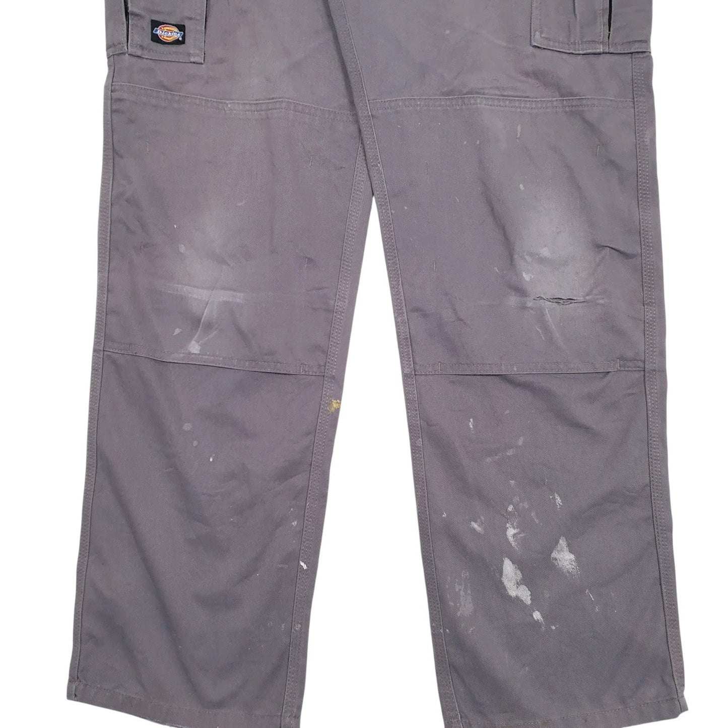 Mens Grey Dickies Workwear Double Knees  Trousers