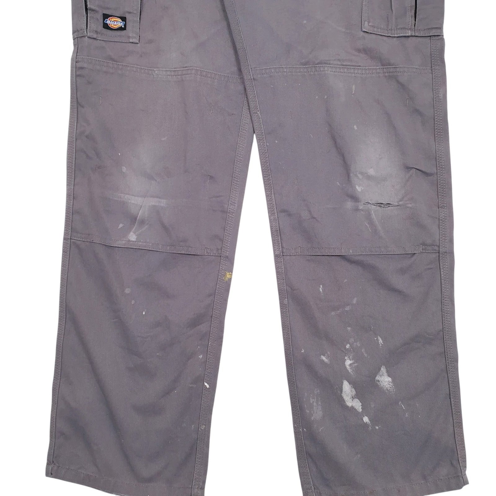 Mens Grey Dickies Workwear Double Knees  Trousers