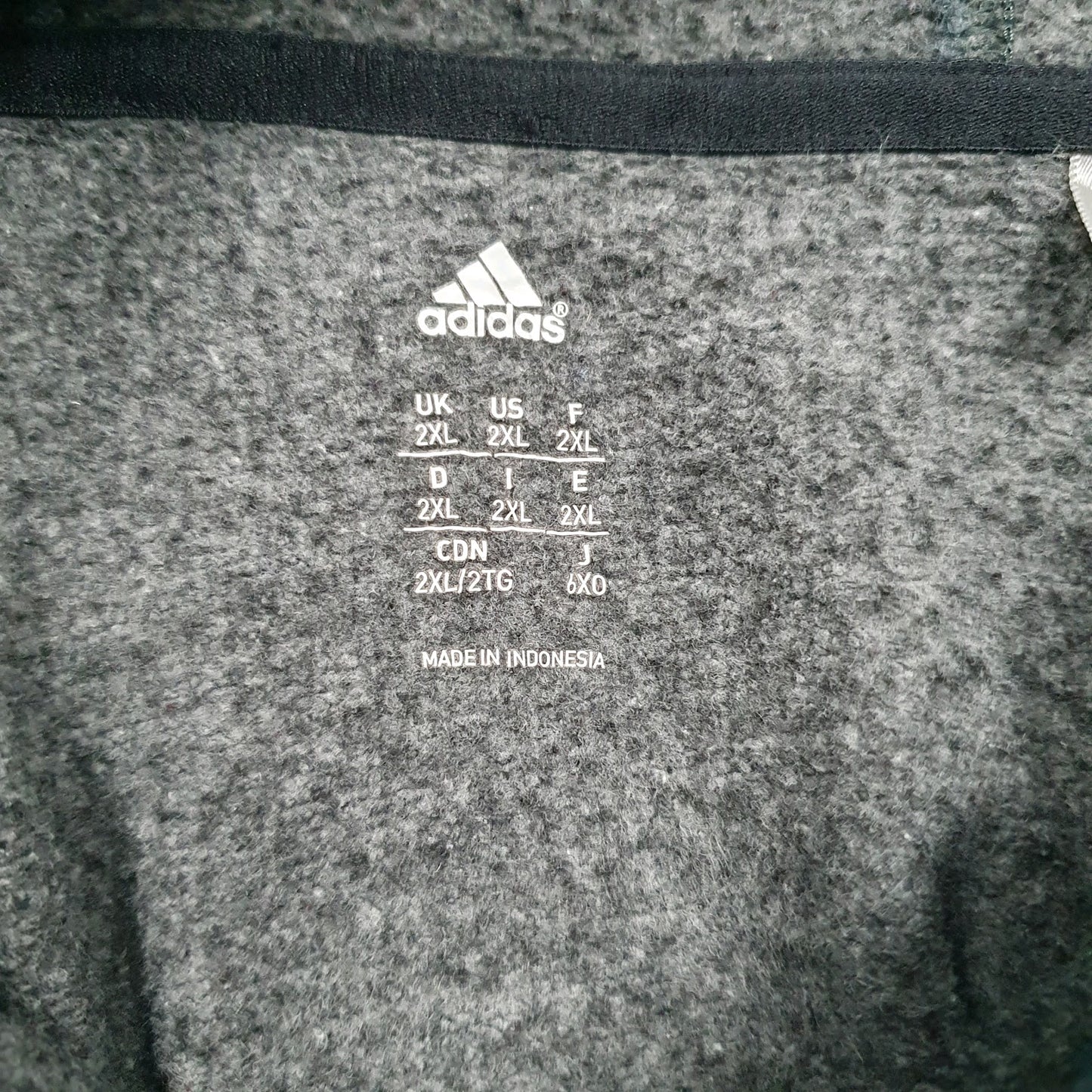 Mens Grey Adidas Spellout Hoodie Jumper