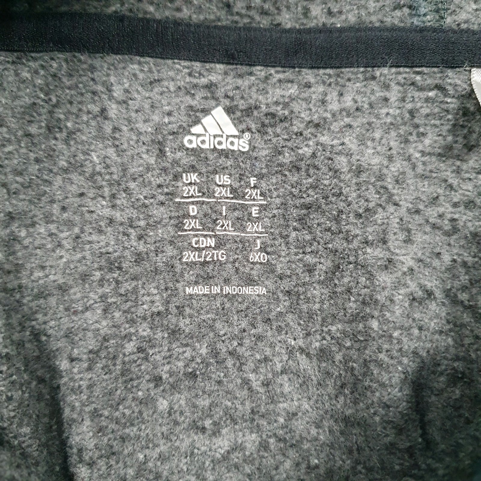 Mens Grey Adidas Spellout Hoodie Jumper