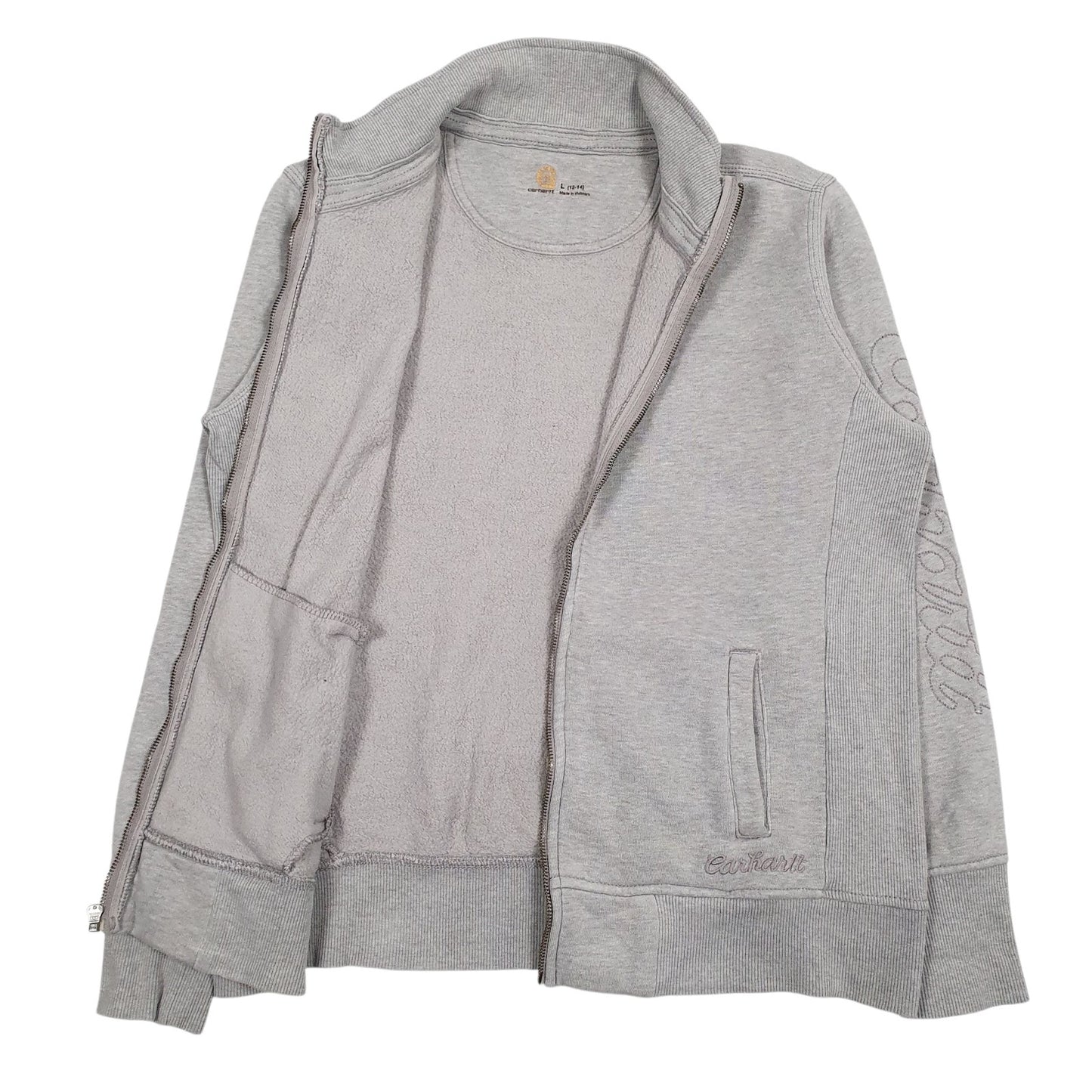 Mens Grey Carhartt  Full Zip Jumper