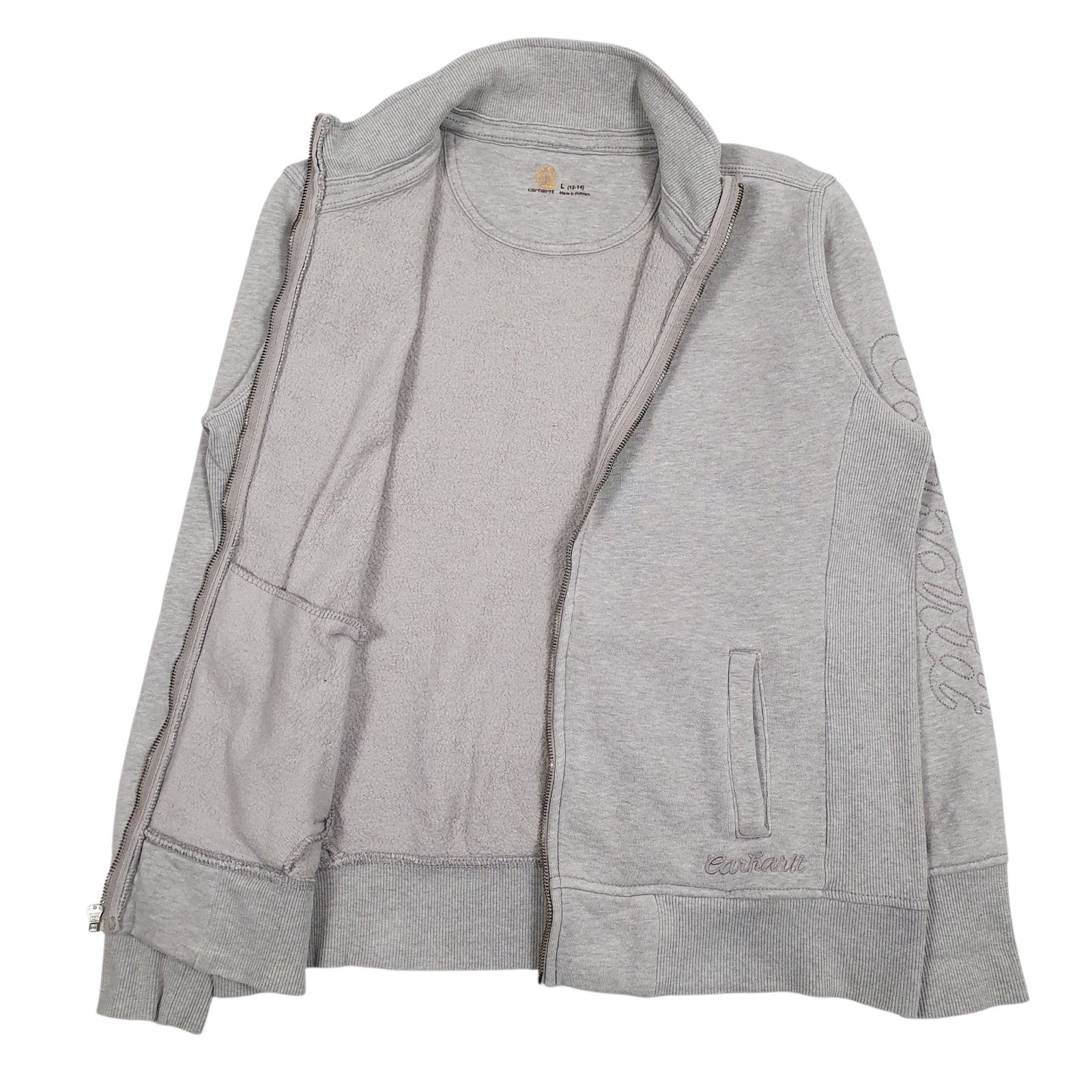 Mens Grey Carhartt  Full Zip Jumper