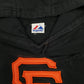 Mens Black Majestic San Francisco Giants Baseball Hoodie Jumper